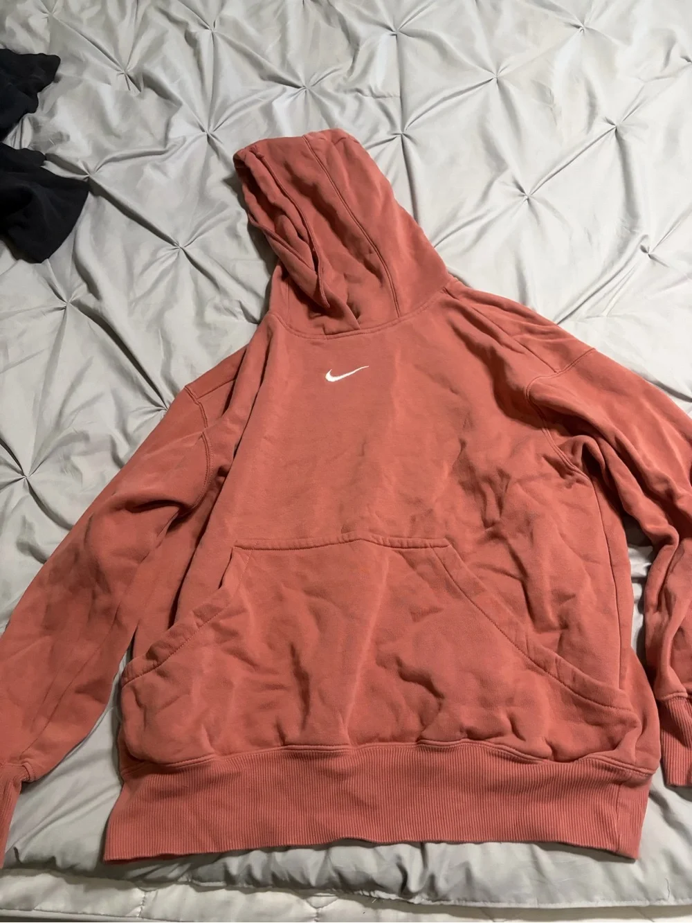 Nike Hooded Sweatshirt in Dusty Rose
